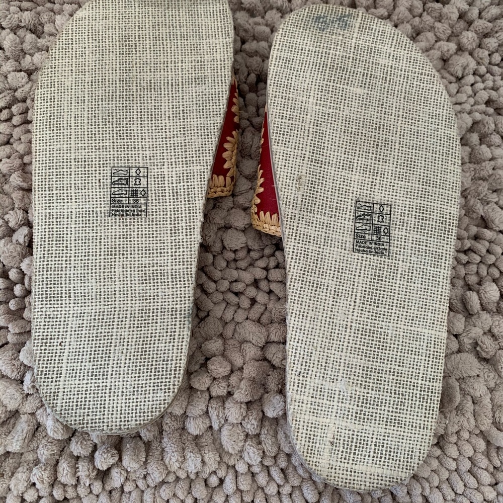 Free People Crete footbed tan sandal.     New - Picture 4 of 5